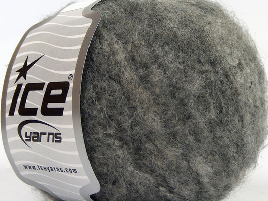 Lot of 8 Skeins Ice Yarns JAGUAR ALPACA (16% Alpaca 24% Wool) Yarn Grey Shades