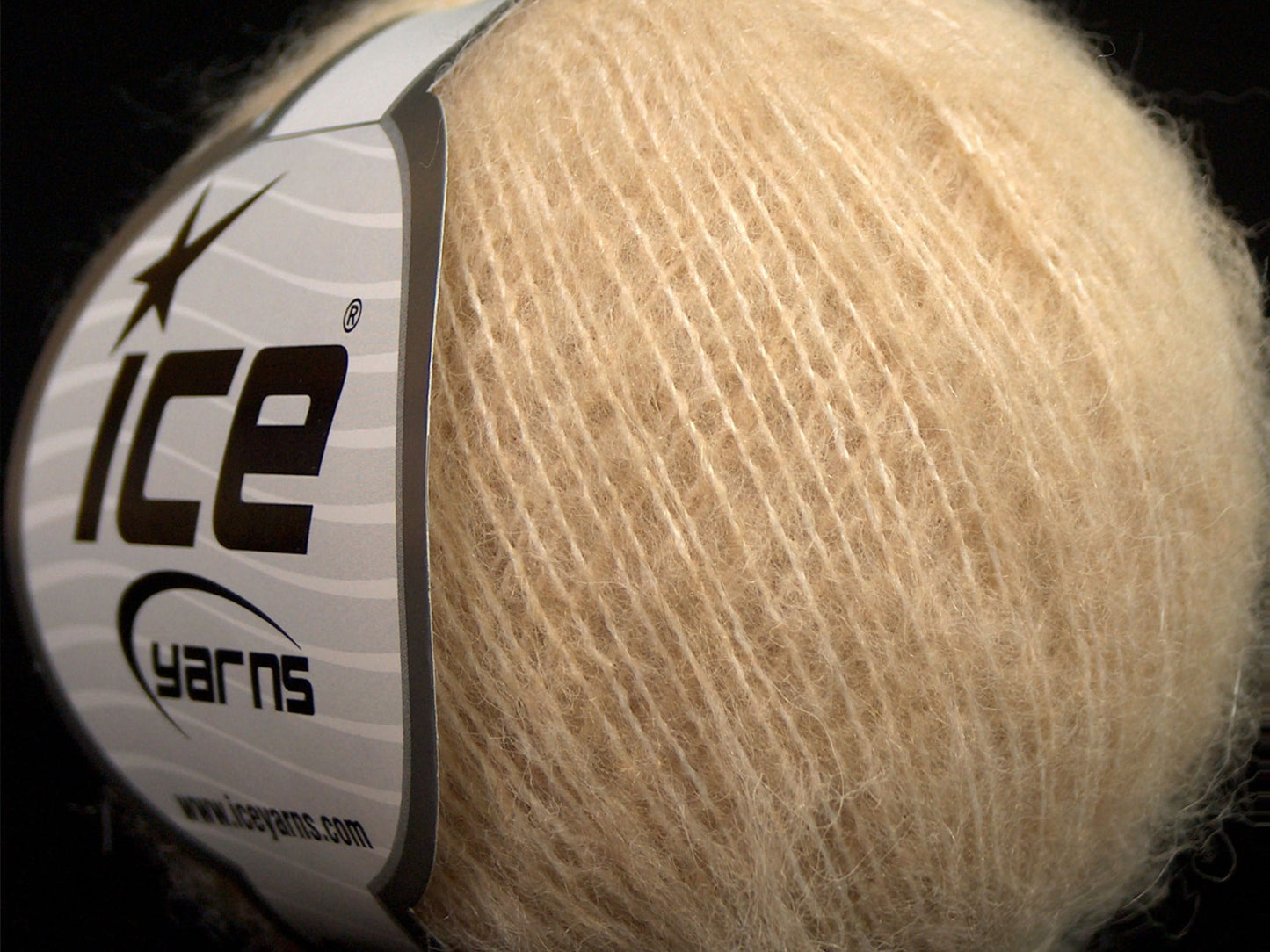 Lot of 10 Skeins Ice Yarns SALE LUXURY-PREMIUM (12% Alpaca 14% Merino Wool) Yarn Dark Cream
