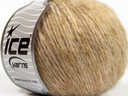 Lot of 8 Skeins Ice Yarns SALE WINTER (50% Wool) Hand Knitting Yarn Light Brown