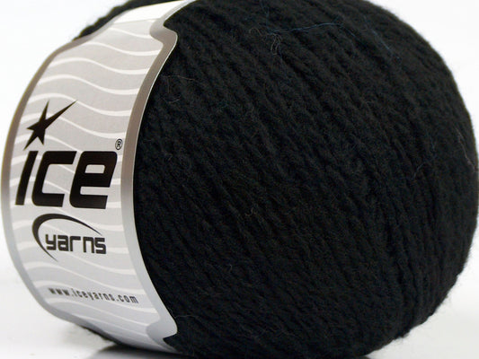 Lot of 8 Skeins Ice Yarns ANGORA COMFORT LIGHT (10% Angora 3% Elastan) Yarn Black