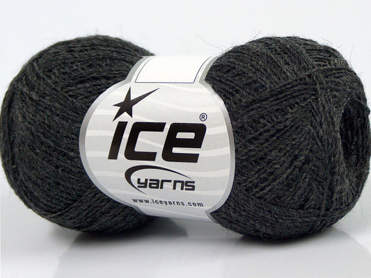 Lot of 10 Skeins Ice Yarns PERU ALPACA SUPERFINE (25% Alpaca 50% Merino Wool) Yarn Anthracite Black