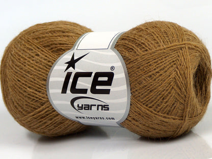 Lot of 10 Skeins Ice Yarns PERU ALPACA SUPERFINE (25% Alpaca 50% Merino Wool) Yarn Milky Brown