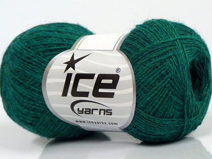 Lot of 10 Skeins Ice Yarns PERU ALPACA SUPERFINE (25% Alpaca 50% Merino Wool) Yarn Emerald Green
