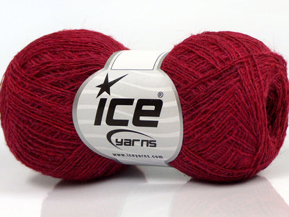 Lot of 10 Skeins Ice Yarns PERU ALPACA SUPERFINE (25% Alpaca 50% Merino Wool) Yarn Fuchsia