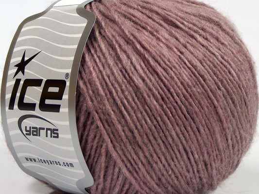 Lot of 8 Skeins Ice Yarns WOOL CORD LIGHT (50% Wool) Yarn Light Orchid