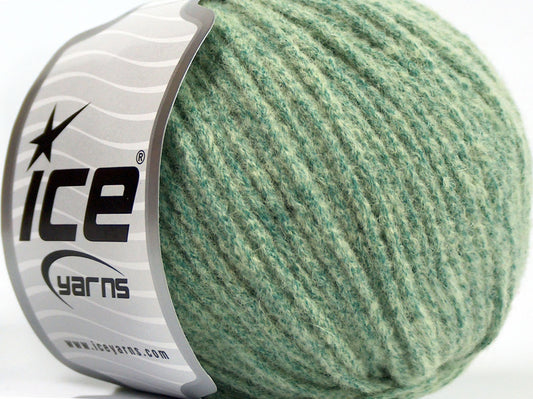 Lot of 8 Skeins Ice Yarns BABY ALPACA MERINO (30% Baby Alpaca 31% Extrafine Merino Wool) Yarn Mint Green