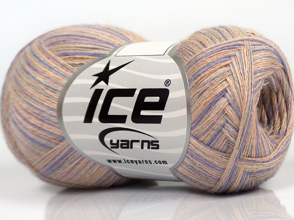 Lot of 8 Skeins Ice Yarns CASHMERE VISCOSE (15% Cashmere 85% Viscose) Yarn Lilac Powder Pink Light Grey
