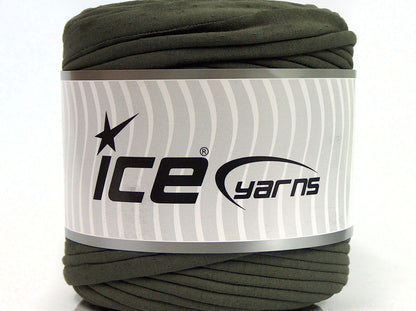 600 gr ICE YARNS UPCYCLED FABRIC 600 (95% Cotton 5% Elastan) Yarn Light Khaki