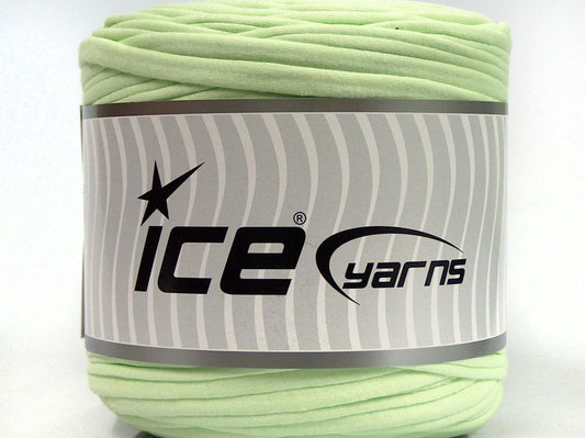 600 gr ICE YARNS UPCYCLED FABRIC 600 (95% Cotton 5% Elastan) Yarn Light Green