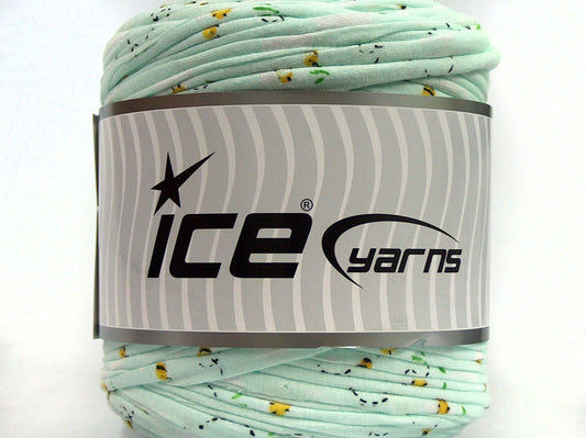 600 gr ICE YARNS UPCYCLED FABRIC 600 (95% Cotton 5% Elastan) Yarn Light MintGreen