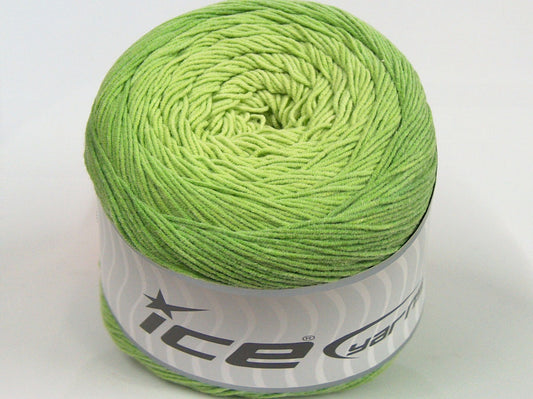 250 gr ICE YARNS CAKES LORENA (55% Organic Cotton) Yarn Green Shades