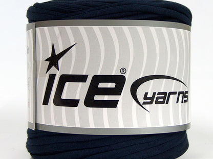 500 gr ICE YARNS UPCYCLED FABRIC 500 (95% Cotton 5% Elastan) Yarn Navy Blue