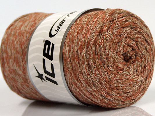 250 gr ICE YARNS MACRAME COTTON COLOR (100% Cotton) Yarn Terra Cotta Beige