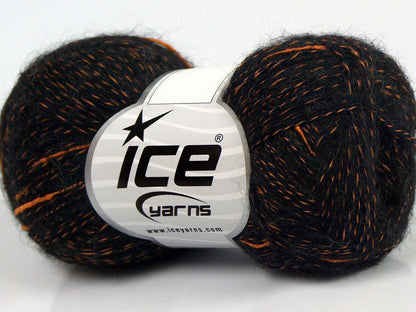 Lot of 8 Skeins Ice Yarns SALE LUXURY-PREMIUM (20% Baby Alpaca 20% Merino Wool) Yarn Black Gold
