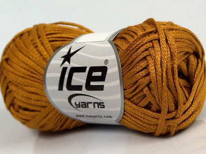 Lot of 8 Skeins Ice Yarns SALE SUMMER (70% Cotton) Hand Knitting Yarn Gold