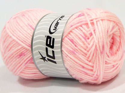 Lot of 4 x 100gr Skeins Ice Yarns SALE WINTER (20% Wool) Yarn Baby Pink
