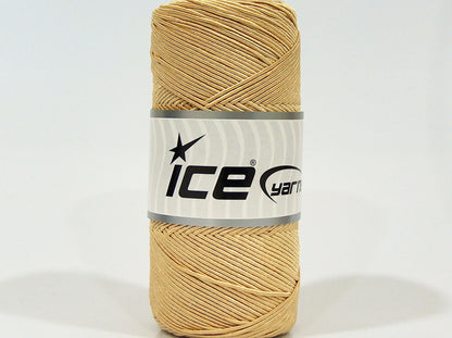 Lot of 2 x 200gr Skeins Ice Yarns SHINY COTTON (30% Cotton) Yarn Cafe Latte