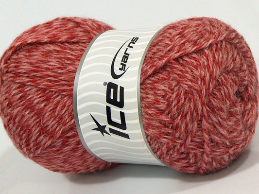 Lot of 4 x 100gr Skeins Ice Yarns CRUZEIRO (20% Mohair 30% Wool) Yarn Red Shades