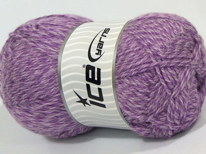 Lot of 4 x 100gr Skeins Ice Yarns CRUZEIRO (20% Mohair 30% Wool) Yarn Lilac Shades