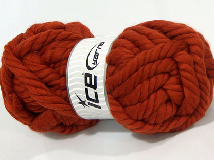 Lot of 2 x 200gr Skeins Ice Yarns SALE LUXURY-PREMIUM (50% Wool) Yarn Copper