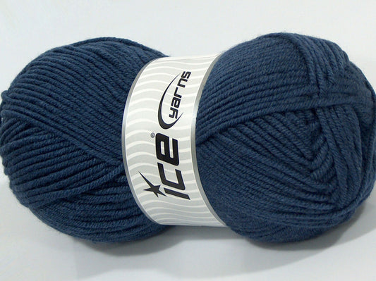 Lot of 2 x 200gr Skeins Ice Yarns SALE PLAIN Hand Knitting Yarn Dark Lavender