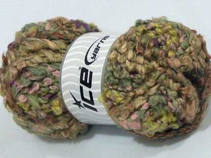Lot of 4 x 100gr Skeins Ice Yarns RECIFE Hand Knitting Yarn Multicolor