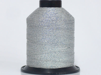 Lot of 2 x 90gr Skeins Ice Yarns METALLIC THREAD CONE Silver