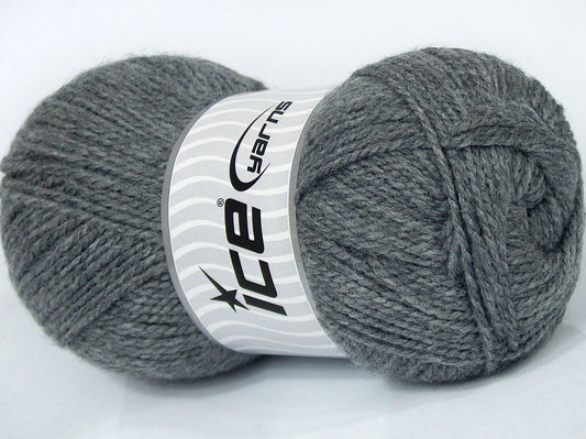 Lot of 4 x 85gr Skeins Ice Yarns SALE PLAIN Hand Knitting Yarn Grey