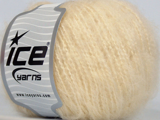 Lot of 8 Skeins Ice Yarns SALE WINTER (12% Wool) Hand Knitting Yarn Cream