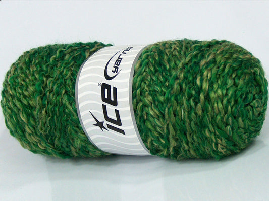 Lot of 2 x 200gr Skeins Ice Yarns MISC SALE Hand Knitting Yarn Green Shades