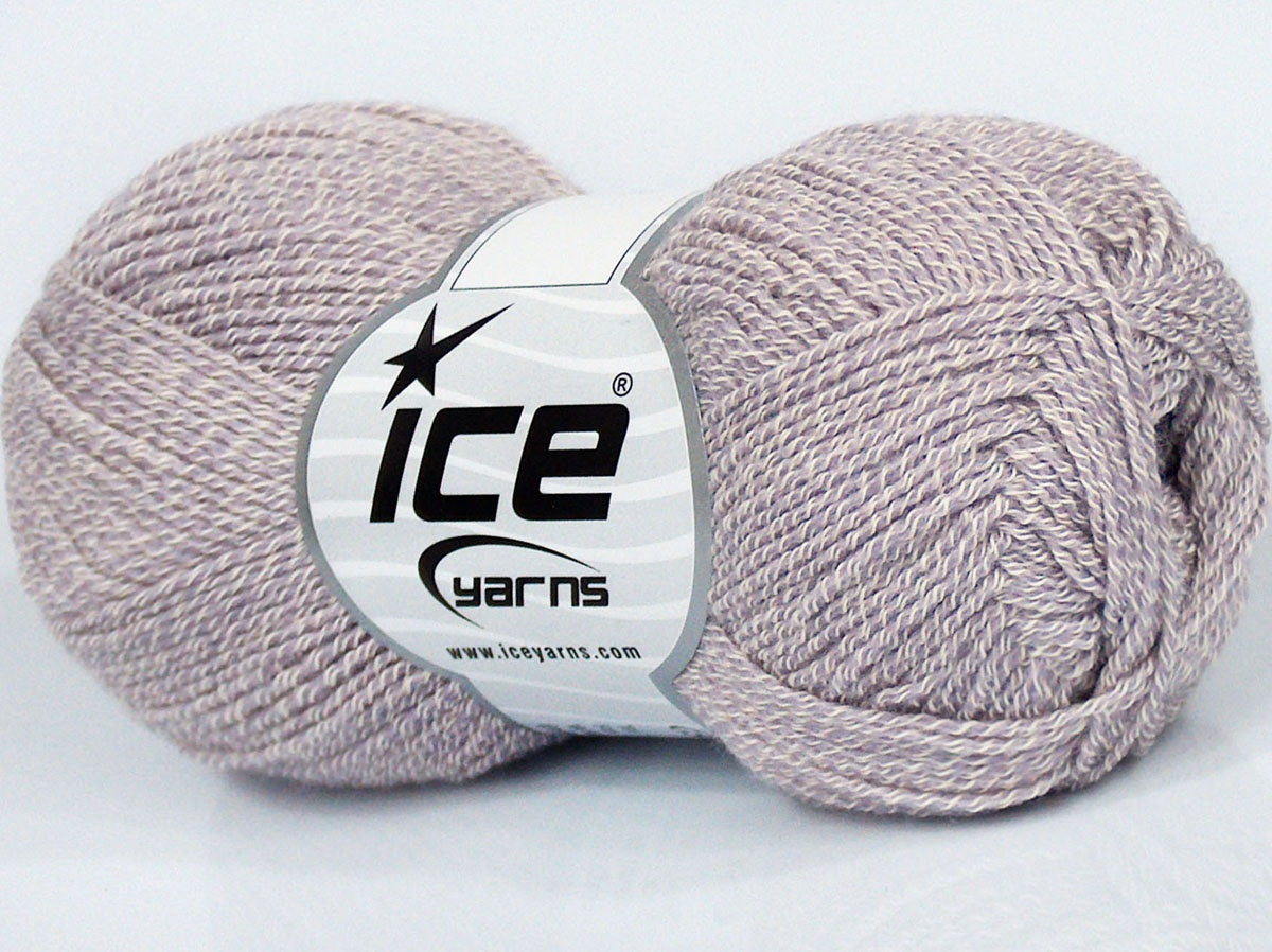 Lot of 8 Skeins Ice Yarns TALIA (40% Cotton 30% Viscose) Yarn Light Lilac