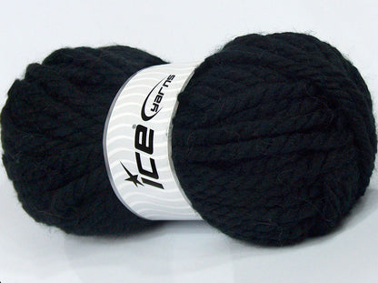 Lot of 3 x 135gr Skeins Ice Yarns SALE WINTER (30% Wool) Yarn Black