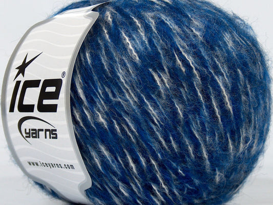 Lot of 8 Skeins Ice Yarns SALE WINTER (10% Wool) Yarn Blue Shades White