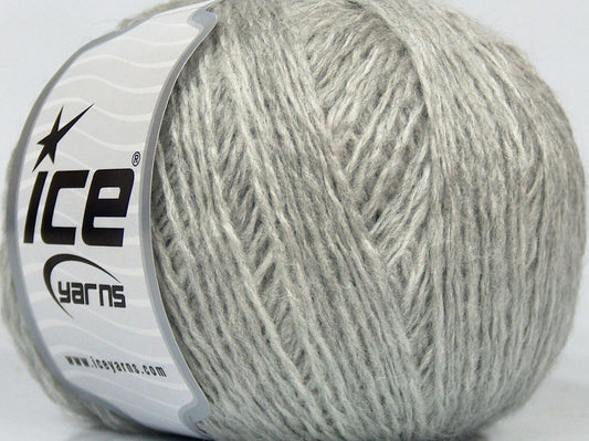 Lot of 8 Skeins Ice Yarns SALE PLAIN (23% Wool) Hand Knitting Yarn Grey