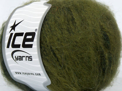 Lot of 8 Skeins Ice Yarns SALE WINTER (20% Mohair) Yarn Khaki Shades