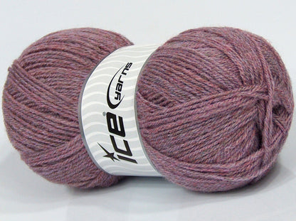 Lot of 3 x 115gr Skeins Ice Yarns SALE PLAIN Hand Knitting Yarn Lavender