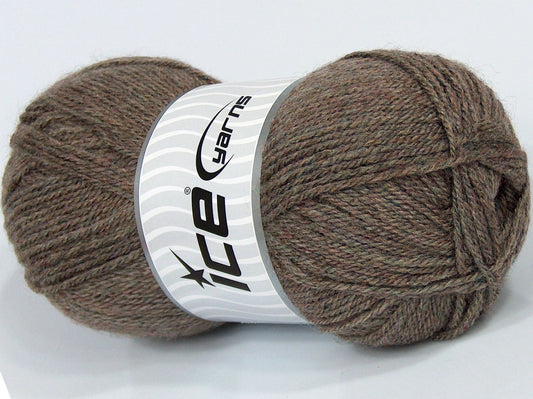 Lot of 4 x 90gr Skeins Ice Yarns SALE LUXURY-PREMIUM (70% Wool) Yarn Camel Green