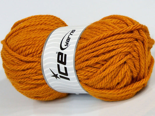 Lot of 4 x 95gr Skeins Ice Yarns SALE PLAIN Hand Knitting Yarn Gold