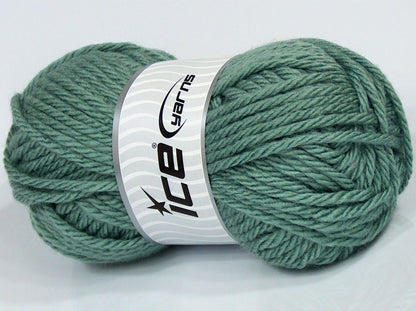 Lot of 4 x 100gr Skeins Ice Yarns SALE PLAIN Hand Knitting Yarn Water Green