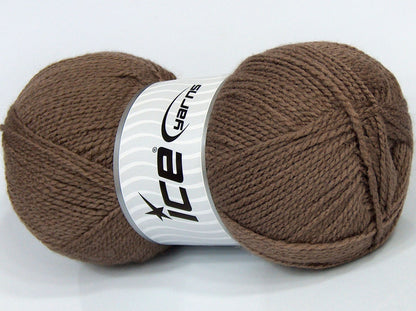 Lot of 4 x 90gr Skeins Ice Yarns SALE PLAIN Hand Knitting Yarn Camel