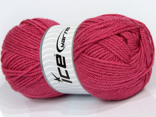 Lot of 4 x 100gr Skeins Ice Yarns SALE PLAIN Hand Knitting Yarn Orchid