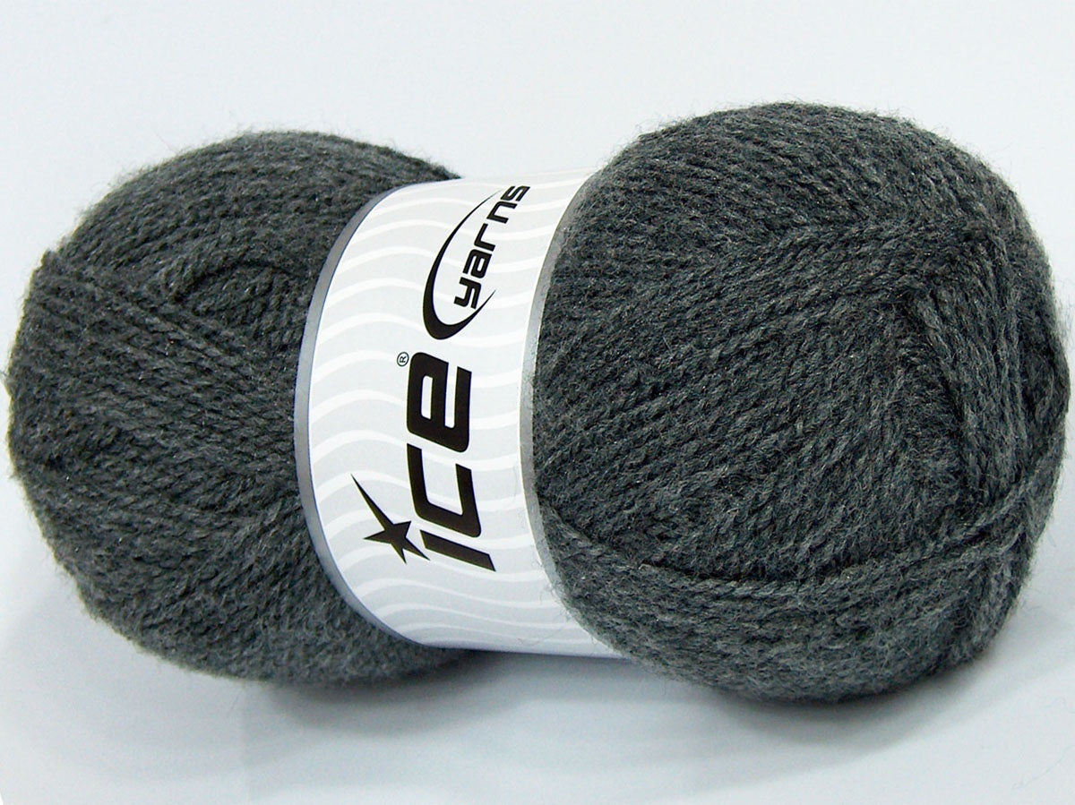 Lot of 4 x 95gr Skeins Ice Yarns SALE PLAIN Hand Knitting Yarn Grey