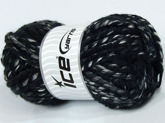 Lot of 4 x 100gr Skeins Ice Yarns MISC SALE (10% Wool) Yarn Black White