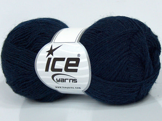 Lot of 6 Skeins Ice Yarns SALE SOCK YARN (75% Superwash Wool) Yarn Navy