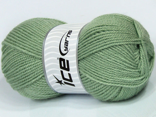 Lot of 4 x 95gr Skeins Ice Yarns SALE PLAIN Hand Knitting Yarn Water Green