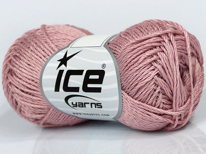 Lot of 6 Skeins Ice Yarns SALE PLAIN Hand Knitting Yarn Antique Pink