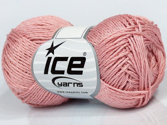 Lot of 6 Skeins Ice Yarns SALE PLAIN Hand Knitting Yarn Light Pink