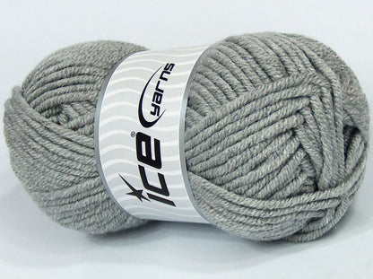 Lot of 4 x 100gr Skeins Ice Yarns SALE PLAIN Hand Knitting Yarn Grey