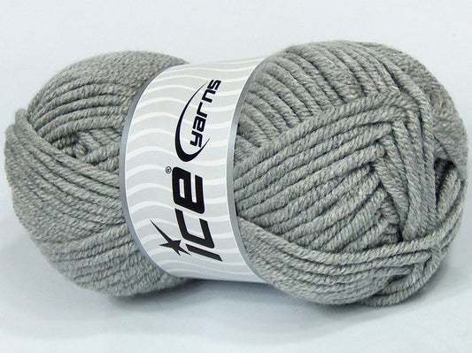Lot of 4 x 100gr Skeins Ice Yarns SALE PLAIN Hand Knitting Yarn Grey