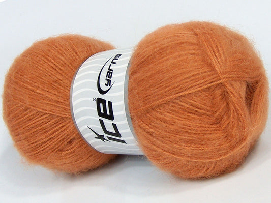 Lot of 3 x 90gr Skeins Ice Yarns SALE MOHAIR-WOOL BLEND (10% Mohair 15% Wool) Yarn Gold